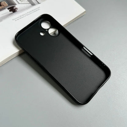 Coque de téléphone de luxe noire intégrale en silicone mat pour iPhone 17 Air 16 15 14 13 12 11 Pro Max 16 15 14 Plus, coque arrière souple en TPU
