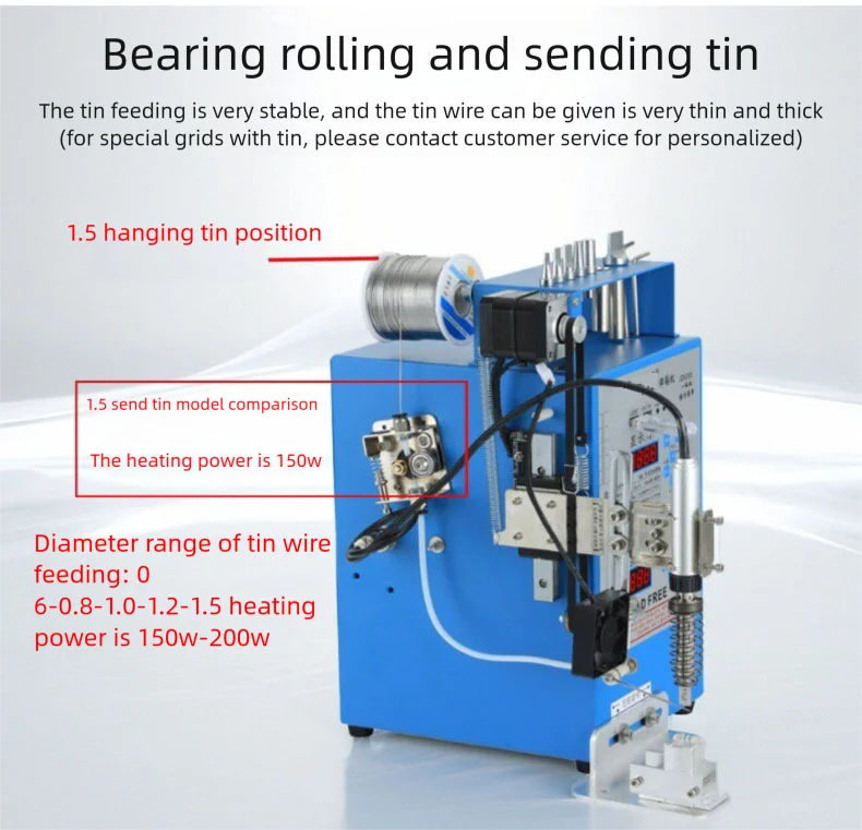 Multifunctional Semi-automatic Soldering Machine foot operated switch light with Motor USB2 Soldering Wire Artifact Soldering