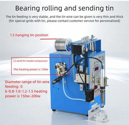 Multifunctional Semi-automatic Soldering Machine foot operated switch light with Motor USB2 Soldering Wire Artifact Soldering