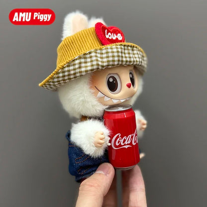 Clothes Doll DIY Accessories Pull Cloth Cola Happiness Factor Labubu Clothes Set Doll Outfit Have Shoes