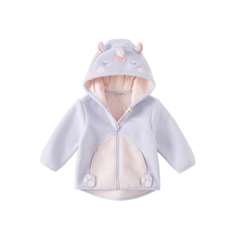 Dave Bella Cute Animal Shape Children Hoodie Cartoon Boys Girls Coat Autumn Warm Hooded Outerwear Toddler Girl Clothes DBX14462