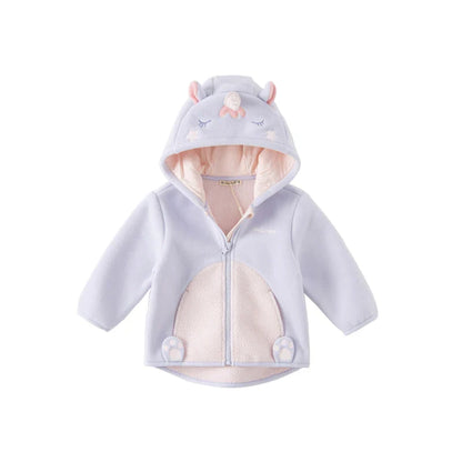 Dave Bella Cute Animal Shape Children Hoodie Cartoon Boys Girls Coat Autumn Warm Hooded Outerwear Toddler Girl Clothes DBX14462