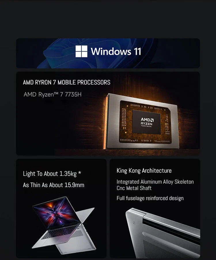 Xiaomi Laptop Redmi Book 14 2025 Ryzen 7-7735H/R5-7535H Radeon 680M/660M RAM 16GB 512GB SSD 14-inch 60Hz Screen Notebook Slim PC