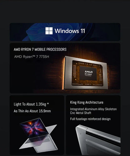 Xiaomi Laptop Redmi Book 14 2025 Ryzen 7-7735H/R5-7535H Radeon 680M/660M RAM 16GB 512GB SSD 14-inch 60Hz Screen Notebook Slim PC