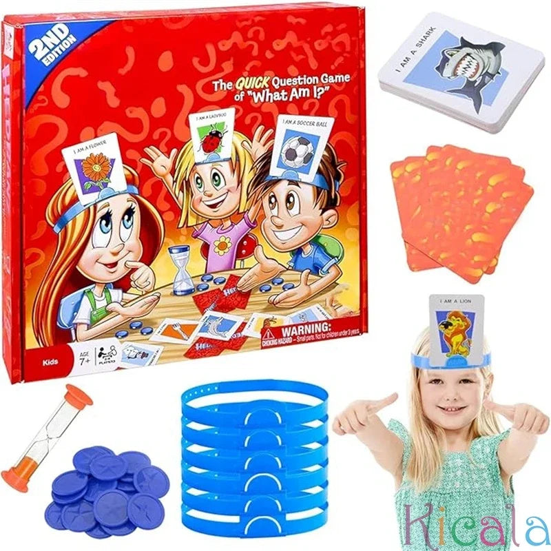 Jeu de société de devinettes d'image pour enfants, jeu pour enfants, jeux interactifs Parent-enfant pour la famille, jeux de fête