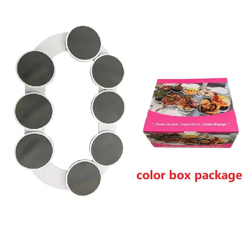 Table à manger de cuisine, plateau tournant de comptoir de cuisine, Rotation à 360 degrés, polyvalente, résistante à la chaleur pour Table rectangulaire