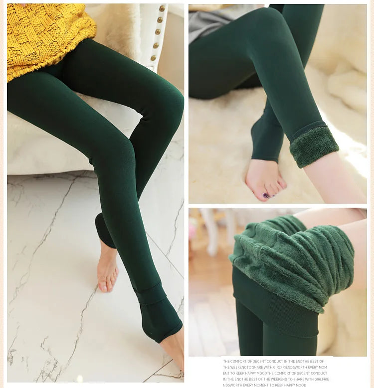 Legging taille haute élastique en velours pour femme, collant chaud, épais, en molleton, décontracté, résistant, slim, Sexy