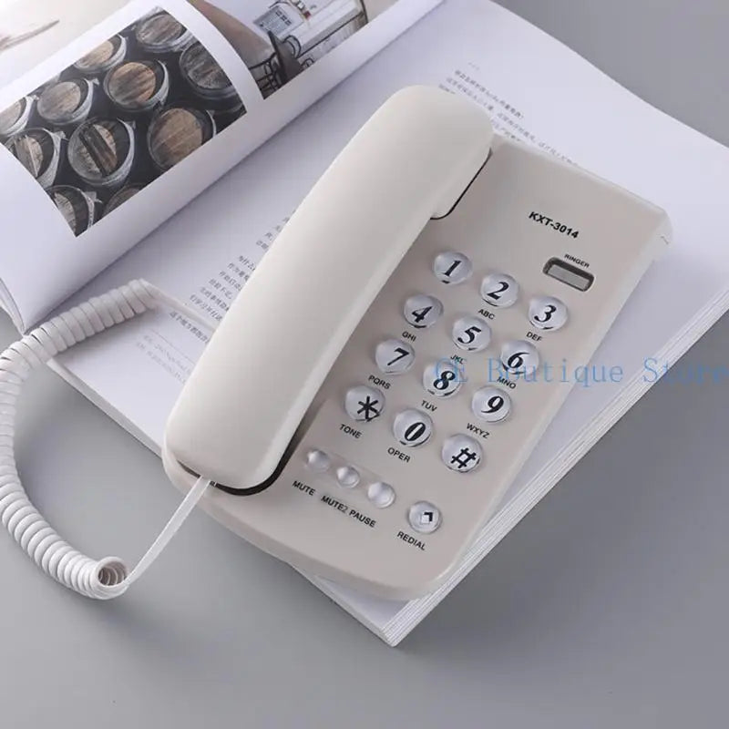 Téléphones fixes 652F Téléphone fixe pour bureau, maison, salle de bain, téléphone d'urgence