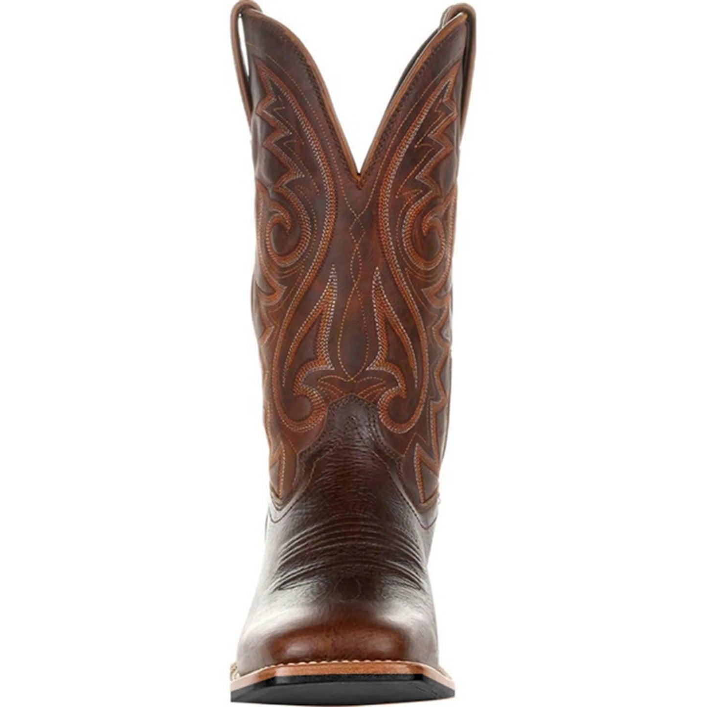 Bottes de cowboy Western pour hommes Noir Marron PU Cuir Bottes Rétro Hommes Rading Bottes Hommes Brodé Mi-Mollet Moto Bottes Taille 48