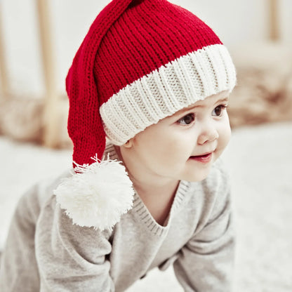 Bonnet de Père Noël à pompons pour enfants et adultes, mignon, doux, fête du Nouvel An, cadeau pour enfants, décoration de Noël, Noel, 2024