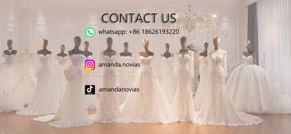 Customized NS4963 Long Sleeves Lace Wedding Dresses New With Handwork Beading