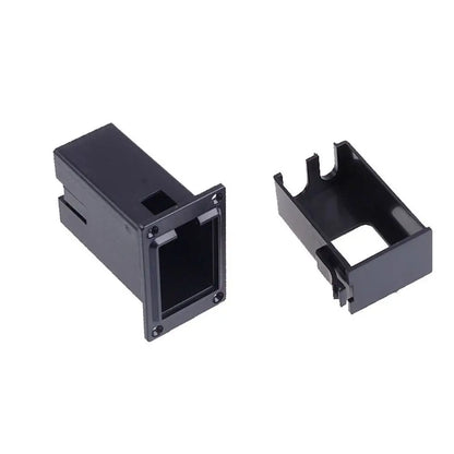 Boîte de batterie de micro de guitare noire Durable, support de batterie en plastique 9V, boîte de rangement de pièces de guitare, boîtier de batterie