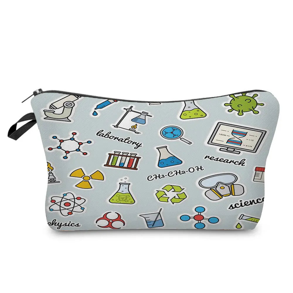 Sacs de rangement portables pour étudiant en sciences naturelles, poudres pour crayons, école, école, école, école, école, école, cadeaux du Nouvel An, mini sac de lavage