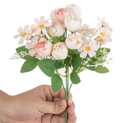 Fleurs de pivoine simulées, saint-valentin, mariage, fête des mères, Thanksgiving, décoration de jardin intérieure et extérieure de printemps