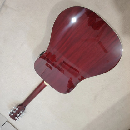 [Original Guitar] High-quality Bird acoustic guitar, solid spruce top, 301EQ, cow bone nut, free shipping from US warehouse,