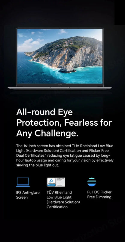 Honor Laptop X16 2024 ,Ultrabook 16 "Intel Core i5-13500H,16GB 512GB/1TB SSD IPS Portable Notebook Computer Win 11