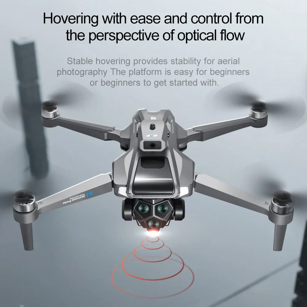 Drone professionnel 4K, double caméra, moteur sans balais, pour éviter les obstacles, hélicoptère RC, quadrirotor pliable