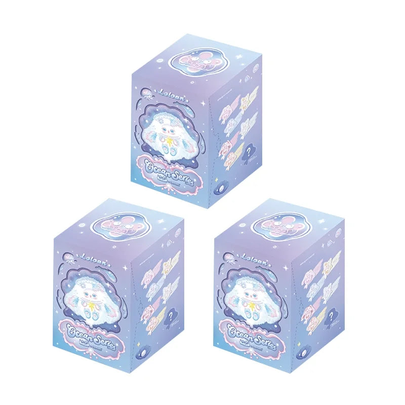 Boîte mystère Original Blind Box Loloan Ocean Series Pendentif mignon pour sac à dos Décoration de chambre Jouet Cadeau surprise d'anniversaire/de Noël