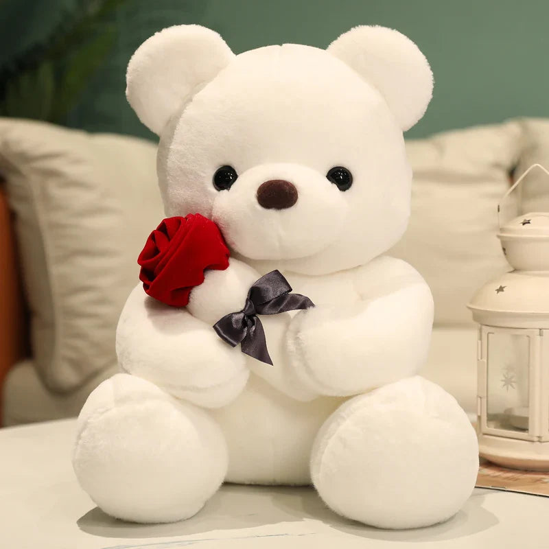 Jouet en peluche ours Rose, peluches douces pour la maison, canapé, oreiller, ornement, cadeaux pour enfants, cadeaux de saint-valentin, décorations de fête de mariage