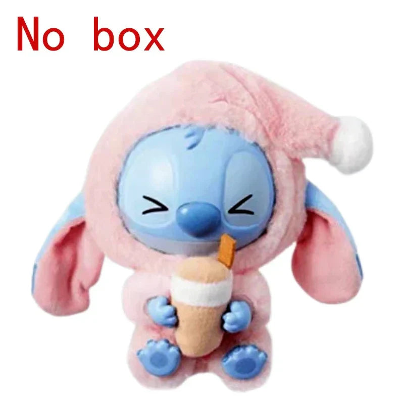 Stitchou Manger Quelque Chose Avant De Dormir Série Boîte Mystère Peluche Vinyle Jouets Mignons Poupée Réplique Sac Mystère Pendentif Décor Cadeau