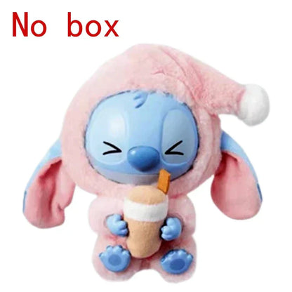 Stitchou Manger Quelque Chose Avant De Dormir Série Boîte Mystère Peluche Vinyle Jouets Mignons Poupée Réplique Sac Mystère Pendentif Décor Cadeau