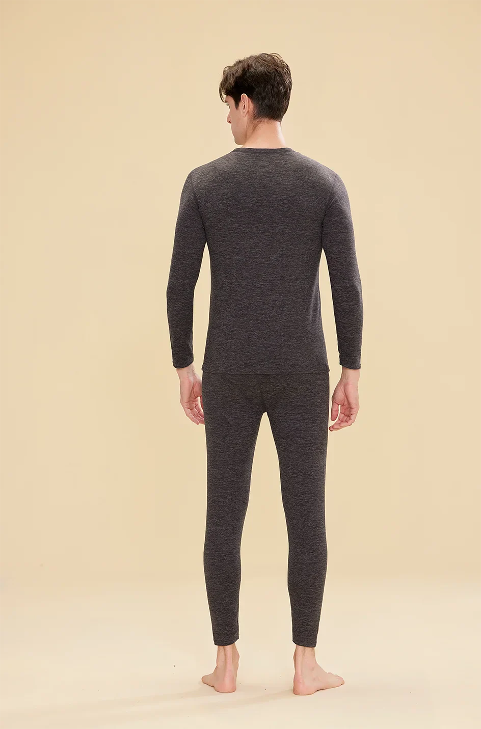 1 ensemble de sous-vêtements thermiques chauds en laine et soie pour femmes, ensembles de vêtements thermiques longs pour l'automne et l'hiver