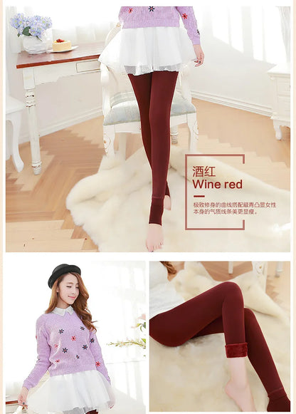 Legging taille haute élastique en velours pour femme, collant chaud, épais, en molleton, décontracté, résistant, slim, Sexy