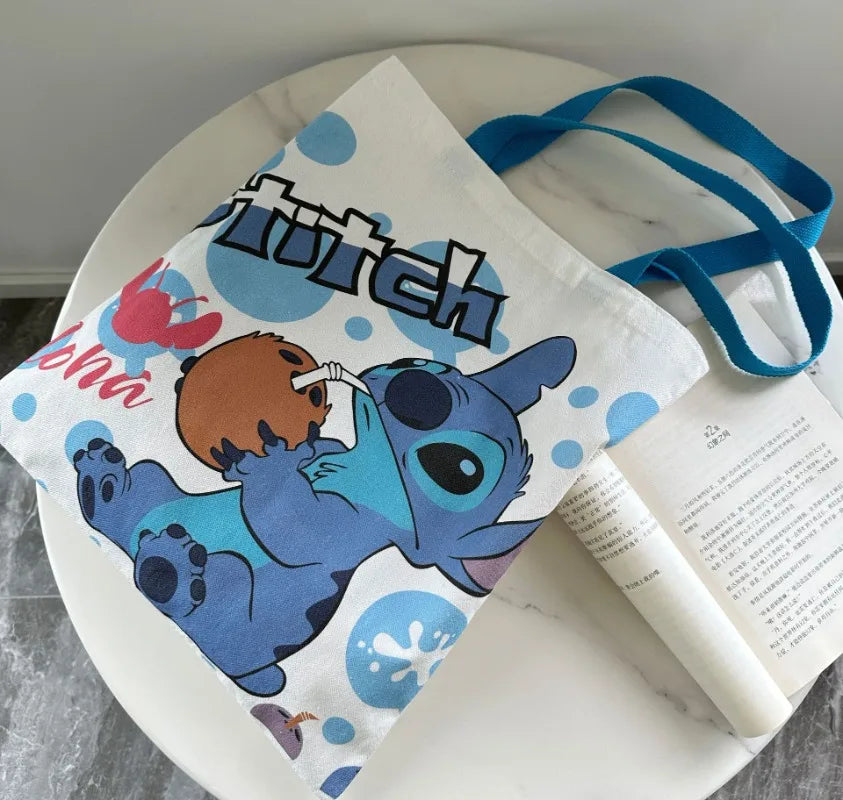 2025 Fashion Women Stitch Bag Crossbody Bag STITCH Cartoon Peripheral Cute Canvas Large Capacity Shoulder Bag Baby Same Style