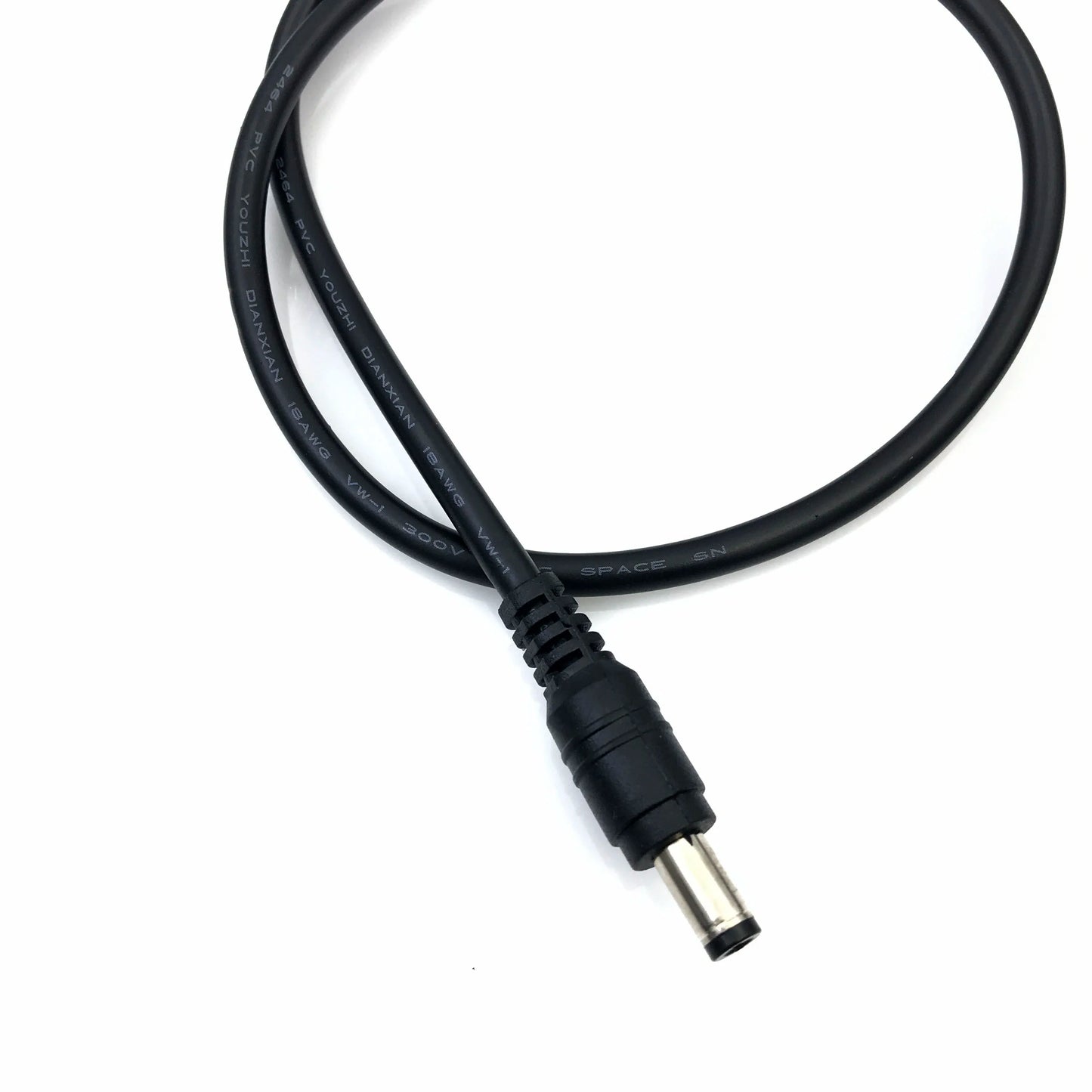 Adapter Connector Cable DC Power Plug 5.5 x 2.1mm/2.5  Male To 5.5 x 2.1mm Male Adapter Connector Cable 18AWG Monitor the power