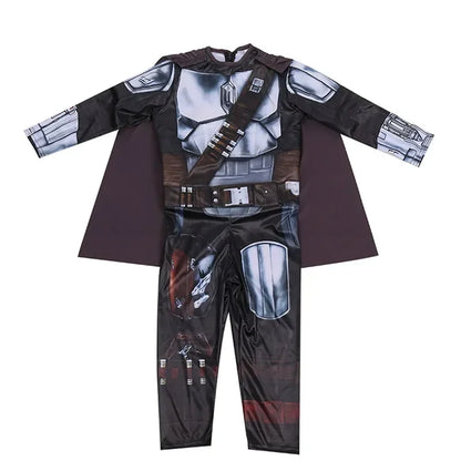 Costume de cosplay d'armure de chasseur de rebond de film, masque d'héroes souriant, combinaison d'halloween, habillage, costume