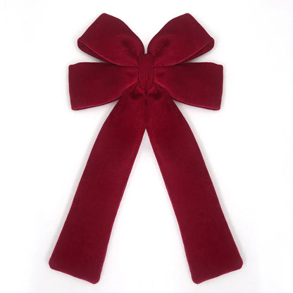 Grand nœud papillon de noël suspendu, pendentif en velours rouge pour porte, décoration de fête de noël du nouvel an 2026, nouvelle collection