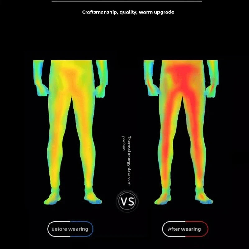 Hiver hommes sous-vêtements thermiques homme polaire leggings collants chauds pantalons longs thermo-compression pantalons collants hommes vêtements 3XL