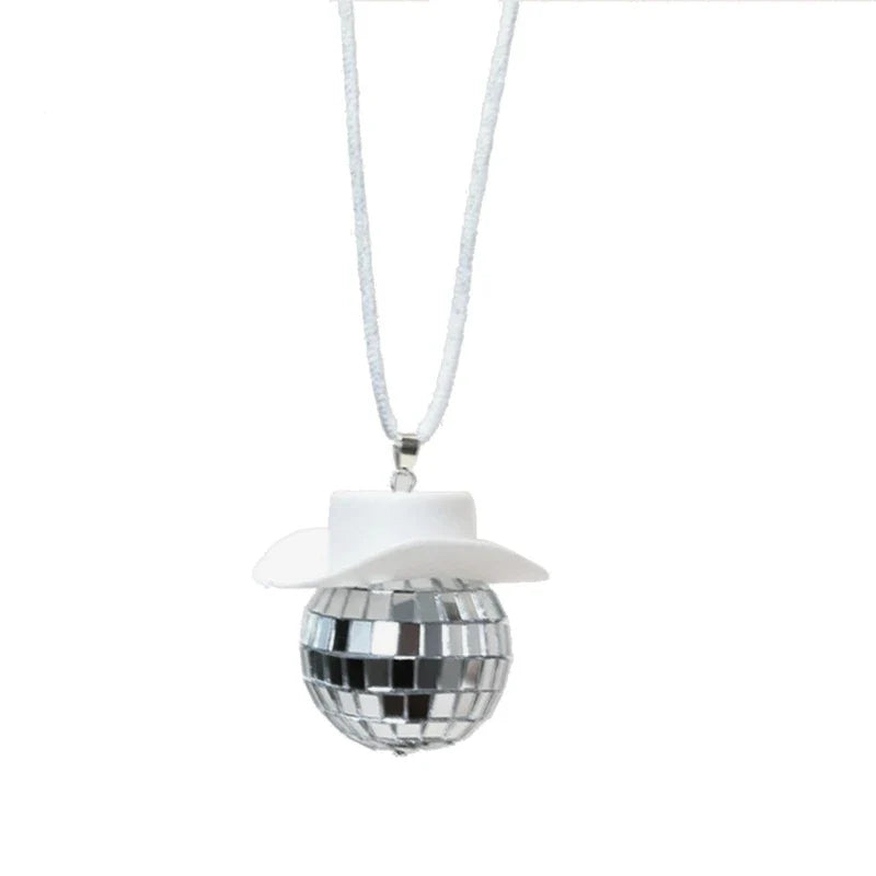 Porte-clés boule disco à suspendre au rétroviseur, accessoire de décoration pour sac ou voiture