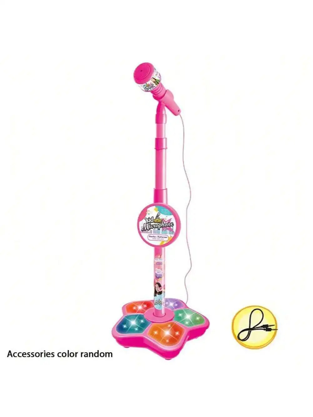 Studio-Level Wireless Karaoke Microphone for Kids - 108 RGB LED Voice-Activated Mic with 200+ Sound Effects & APP Contr