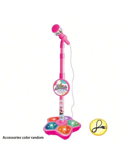 Studio-Level Wireless Karaoke Microphone for Kids - 108 RGB LED Voice-Activated Mic with 200+ Sound Effects & APP Contr