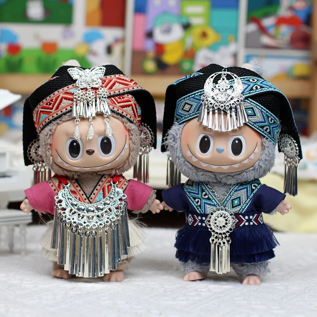Labubu clothing refers to unique costumes of ethnic minorities in China, with distinctive characteristics (dolls not included)