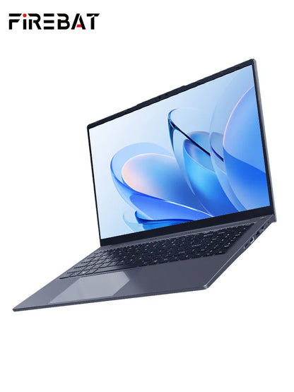 FIREBAT AT15 Ordinateur portable 15,6 pouces Intel N100/N150 16 Go RAM 512 Go SSD Ordinateurs portables de bureau et d'entreprise