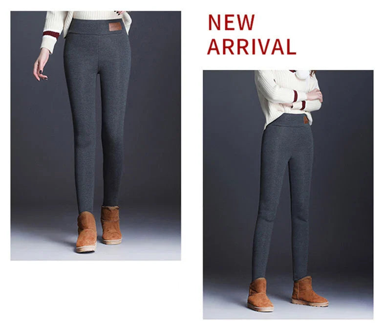 Legging taille haute sans couture pour femme avec intérieur en polaire doux, thermique, chaud, isolé, pour l'hiver. Collant polaire chaud pour femme. Vêtements d'hiver pour femme.