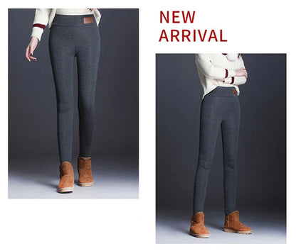 Legging taille haute sans couture pour femme avec intérieur en polaire doux, thermique, chaud, isolé, pour l'hiver. Collant polaire chaud pour femme. Vêtements d'hiver pour femme.