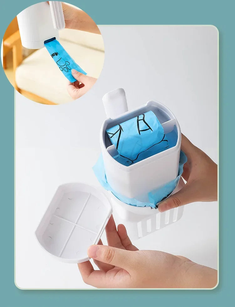 Pelle à litière pour chat, cuillère à litière Portable pour chat avec poubelle intégrée, grande pelle à litière, système d'élimination des merdes de chat