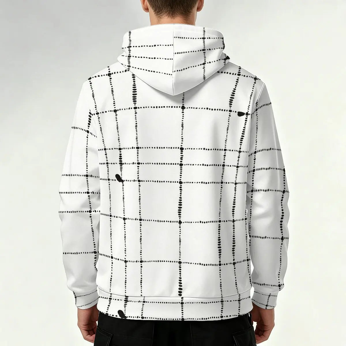 Men's Autumn/Winter Plaid Print Sweatshirt - Versatile for Commuting, Friend Gatherings, and Casual Wear
