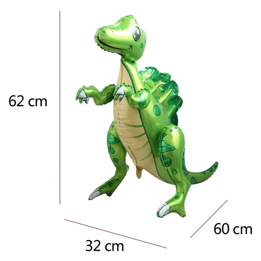 3D Self standing Dinosaur Tyrannosaurus Animal Balloons for Birthday Party Baby Shower Decoration Kit Inflatable Party Supplies