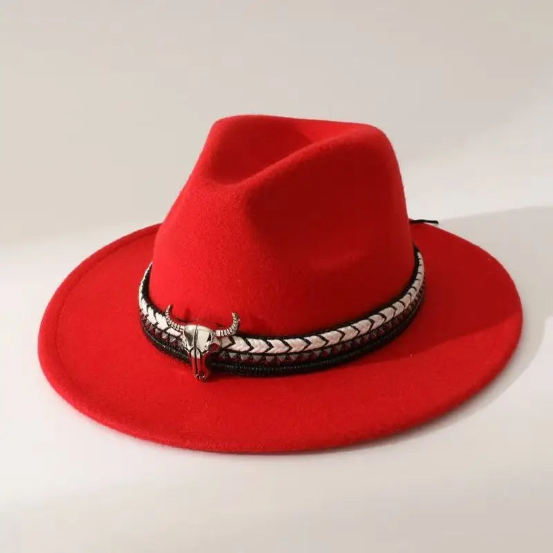 New Western Style Cowboy Hat, Ethnic Style Rolled Edge Hat, Sun Hat, Jazz Hat, Outdoor Travel Hat Cow Print Cowboy Hat