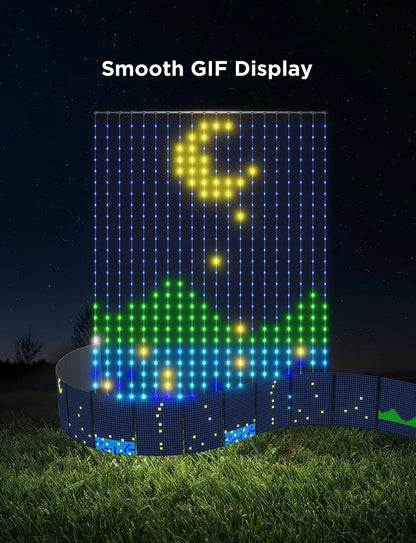 Rideau lumineux intelligent à 400led, application Bluetooth, guirlande lumineuse féerique RGB, bricolage, changement de musique, affichage pour fenêtre, décoration de chambre à coucher