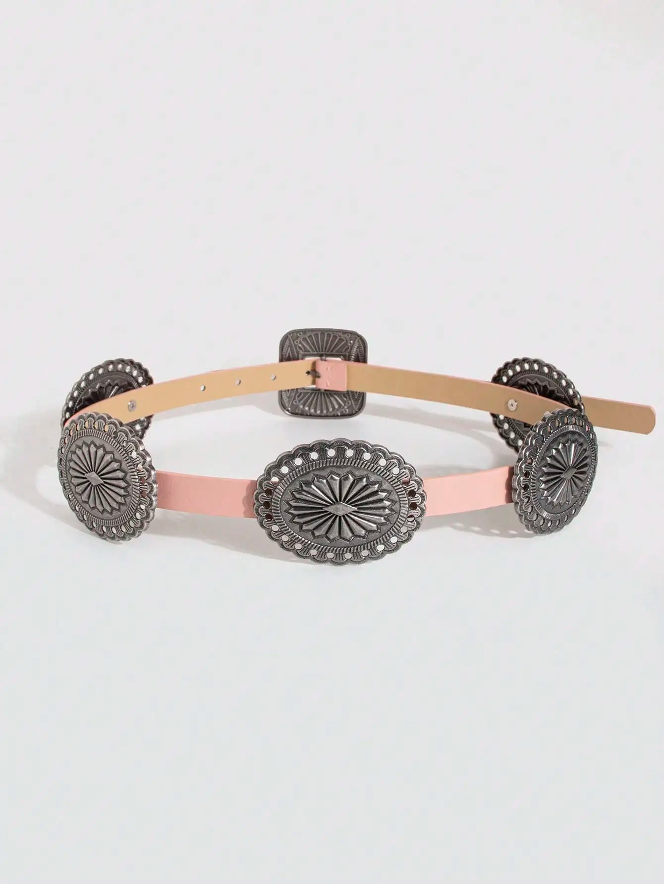 Ceinture robuste en métal sculpté pour femmes, 1 pièce, Style Punk, accessoire Cowboy Cowgirl, Boho