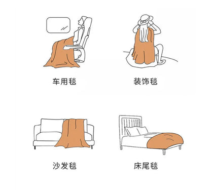 Category A Thickened Jacquard Velvet Autumn Warm Winter Blanket Soft Delicate Warmth Sofa Blankets for Thorw Comfortable Duvet