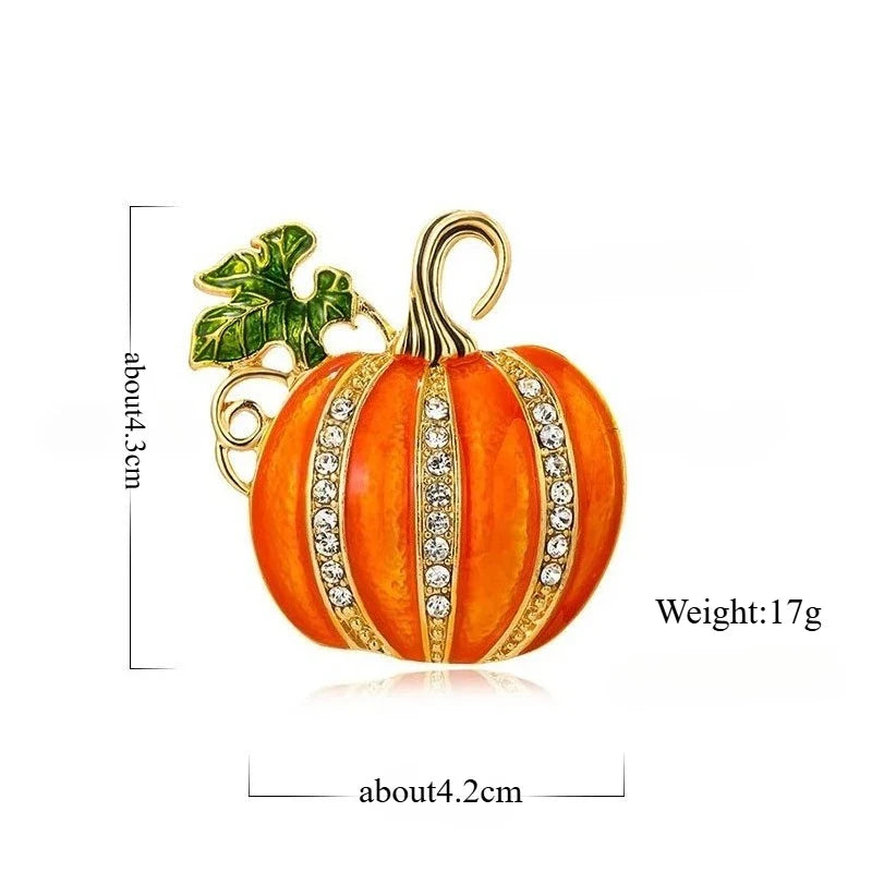 Halloween Pumpkin Brooch for Women All-season Universal Oil Dripping Badge Clothes Bag Scarf Accessories Brooch