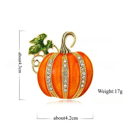 Halloween Pumpkin Brooch for Women All-season Universal Oil Dripping Badge Clothes Bag Scarf Accessories Brooch