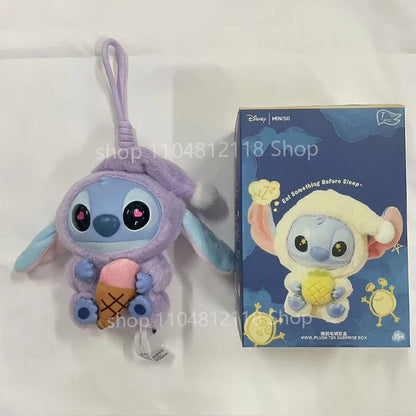 15CM New Stitch Eat Something Before Sleep Series Blind Box Plush Dolls Pendant Cute Doll Ornament Mystery Box Surprise Toy Gift