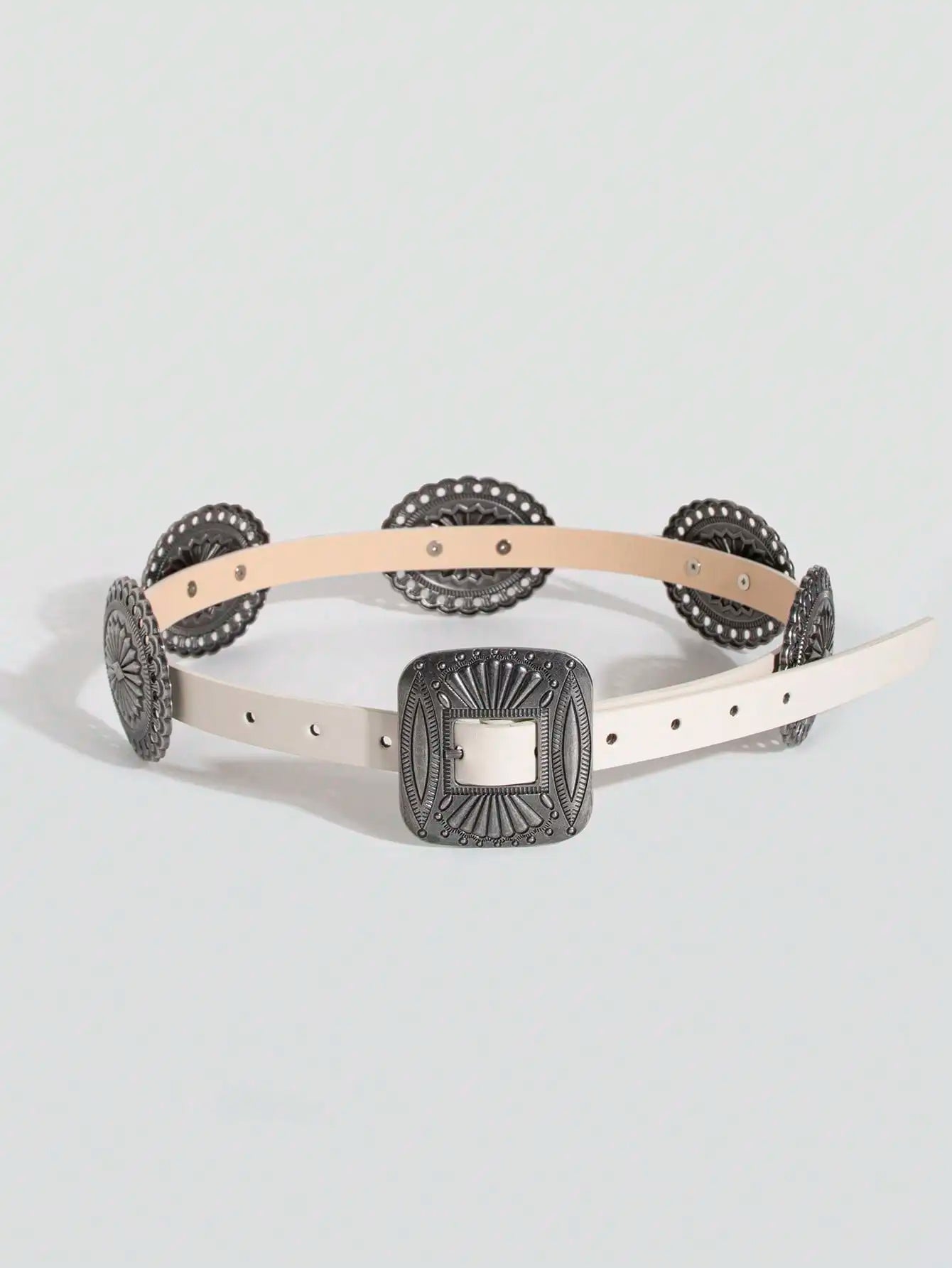 Ceinture robuste en métal sculpté pour femmes, 1 pièce, Style Punk, accessoire Cowboy Cowgirl, Boho